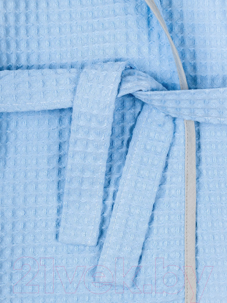 Изображение товара Халат детский Amarobaby Waffle с капюшоном / AB-OD22-WAF2502/19-110 (голубой, р. 110)