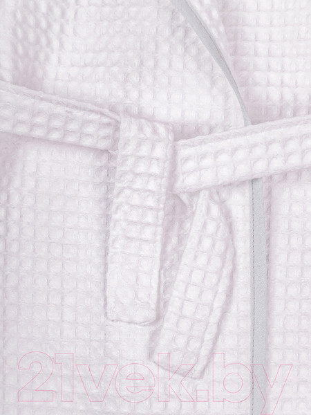 Изображение товара Халат детский Amarobaby Waffle с капюшоном / AB-OD22-WAF2502/00-98 (белый, р. 98)