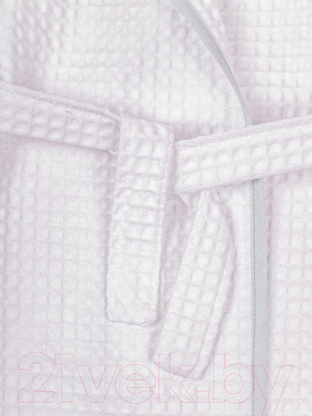 Изображение товара Халат детский Amarobaby Waffle с капюшоном / AB-OD22-WAF2502/00-110 (белый, р. 110-116)