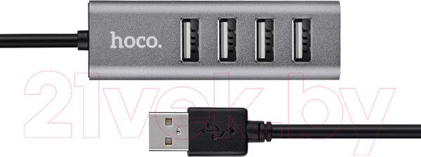 Изображение товара USB-хаб Hoco HB1 (графитовый)