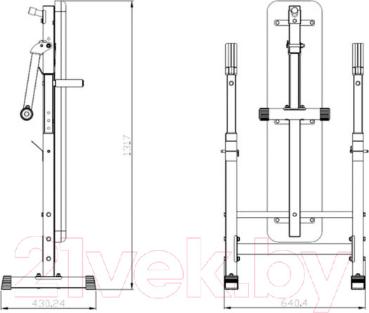 Изображение товара Скамья для жима штанги DFC D6453
