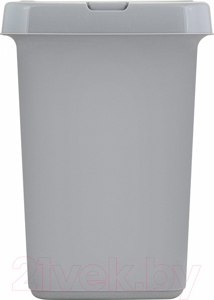 Изображение товара Контейнер для мусора Spin&Clean Step с крышкой Push to Open (25л, серый)