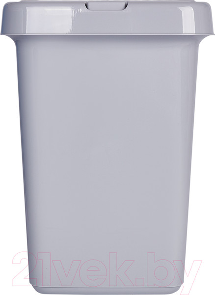 Изображение товара Контейнер для мусора Spin&Clean Step с крышкой Push to Open (25л, серый)