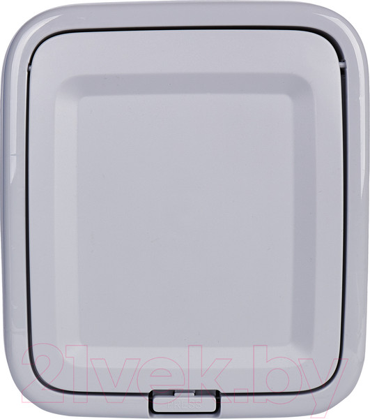 Изображение товара Контейнер для мусора Spin&Clean Step с крышкой Push to Open (25л, серый)