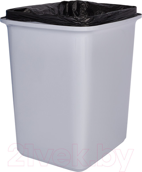 Изображение товара Контейнер для мусора Spin&Clean Step с крышкой Push to Open (25л, серый)