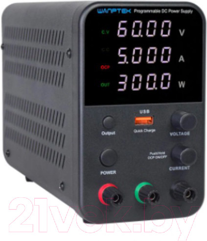 Изображение товара Лабораторный блок питания Wanptek WPS605H для подключения и тестирования устройств