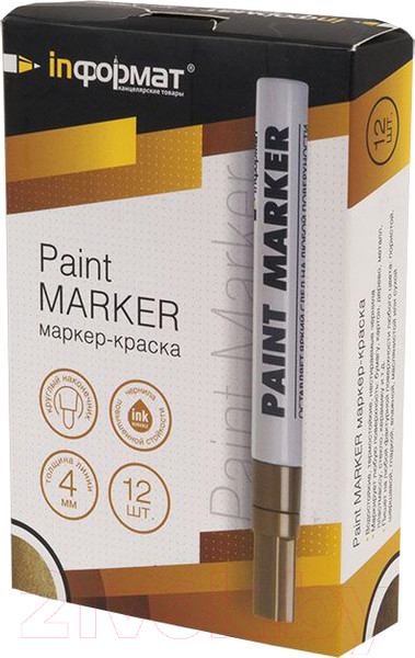 Изображение товара Маркер-краска inФормат Paint Professional KRR04Z (золото)