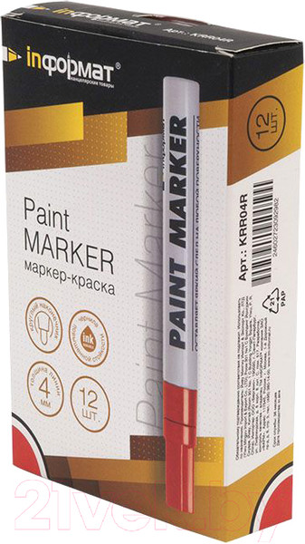 Изображение товара Маркер-краска inФормат Paint Professional RR04R (красный)