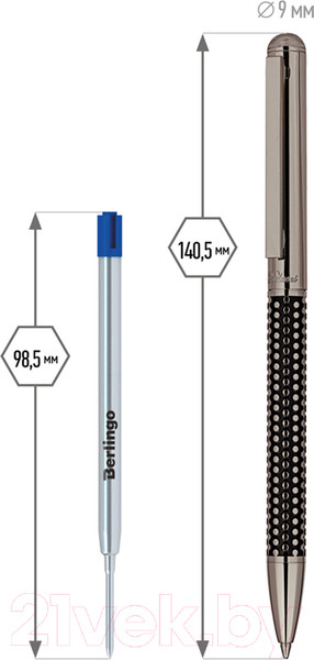 Изображение товара Ручка шариковая имиджевая Delucci Artista / CPs_11407 (синий)