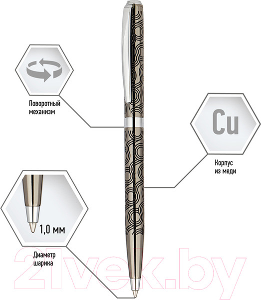 Изображение товара Ручка шариковая имиджевая Delucci Motivo / CPs_11400 (синий)