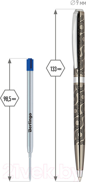 Изображение товара Ручка шариковая имиджевая Delucci Motivo / CPs_11400 (синий)