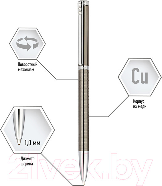 Изображение товара Ручка шариковая имиджевая Delucci Stella / CPs_11413 (синий)