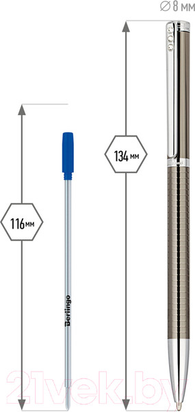 Изображение товара Ручка шариковая имиджевая Delucci Stella / CPs_11413 (синий)