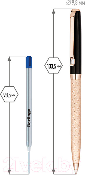 Изображение товара Ручка шариковая имиджевая Delucci Terra / CPs_11410 (синий)
