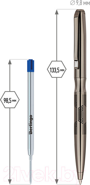 Изображение товара Ручка шариковая имиджевая Delucci Universo / CPs_11330 (синий)