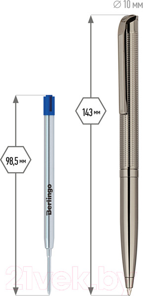 Изображение товара Ручка шариковая имиджевая Delucci Volare / CPs_11404 (синий)