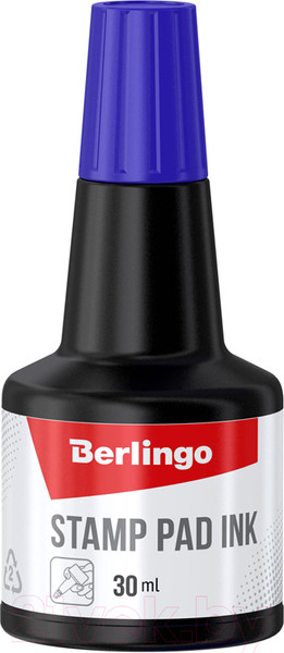 Краска штемпельная Berlingo 32396 (синий)