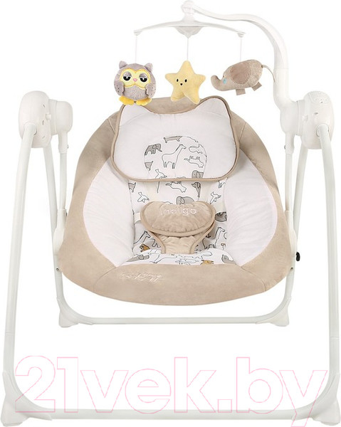 Изображение товара Качели для новорожденных INDIGO Star (бежевый)