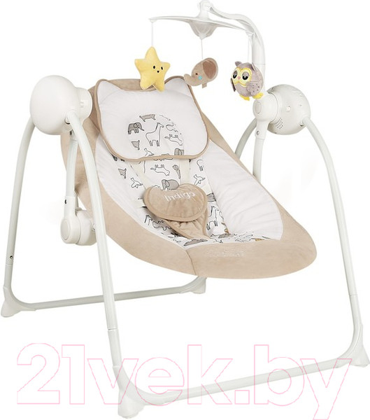 Изображение товара Качели для новорожденных INDIGO Star (бежевый)