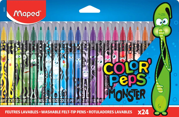 Изображение товара Фломастеры Maped Color Peps Monster / 845401 (24цв)