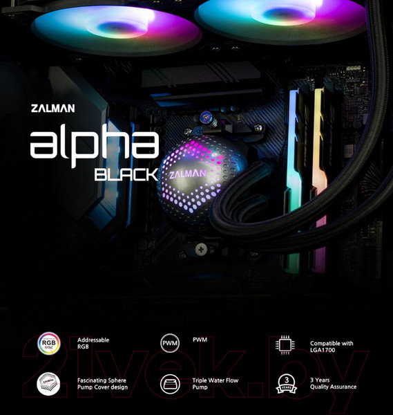 Изображение товара Кулер для процессора Zalman Alpha 28 (черный)