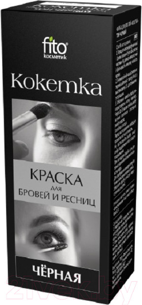 Изображение товара Краска для бровей Fito Косметик Кокетка (5г, черный)