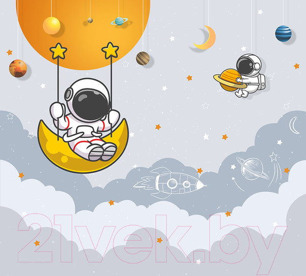 Изображение товара Фотообои листовые Vimala Астронавт в облаках (270x300)