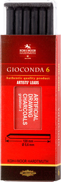 Изображение товара Набор угля для рисования Koh-i-Noor 8673/3 (6шт)