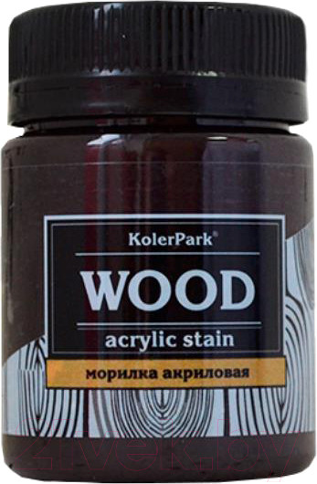 Изображение товара Морилка KolerPark Aqua Wood Акриловая лаковая лазурь (50мл, венге)