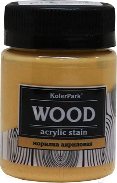 Изображение товара Морилка KolerPark Aqua Wood Акриловая лаковая лазурь (50мл, сосна)