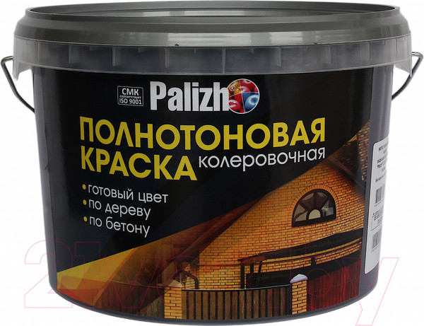 Изображение товара Колеровочная краска Palizh Интерьер/фасад (2.3л, мокрый асфальт)