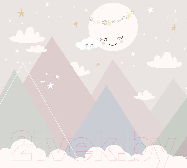 Изображение товара Фотообои листовые Vimala Пастельные горы (270x300)