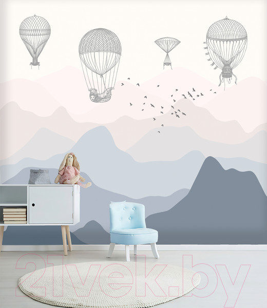 Изображение товара Фотообои листовые Vimala Полет в горах (270x300)