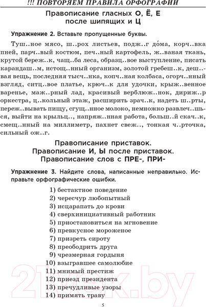 Изображение товара Учебное пособие Попурри Русский язык на отлично. 8 класс. 2021г