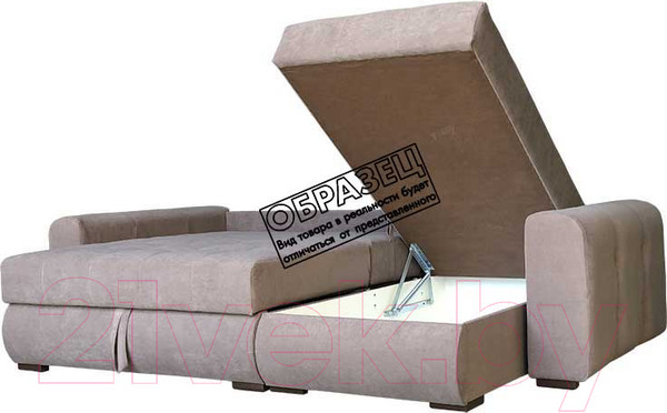 Изображение товара Диван угловой Асмана Камертон-2 правый 1.3x0.8 (саванна корица)