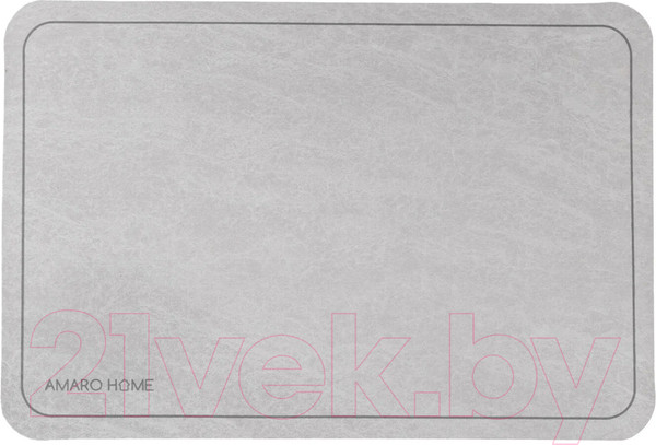 Изображение товара Коврик для ванной Amaro Home С абсорбирующим эффектом / AH-AFM-S/GR (серый)