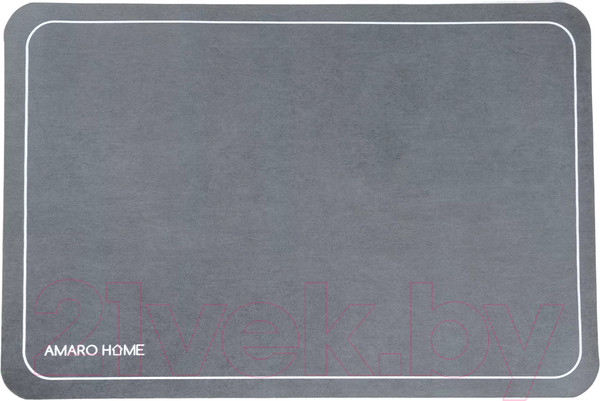 Изображение товара Коврик для ванной Amaro Home С абсорбирующим эффектом / AH-AFM-S/WA (мокрый асфальт)