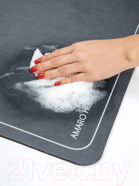 Изображение товара Коврик для ванной Amaro Home С абсорбирующим эффектом / AH-AFM-S/GR (серый)