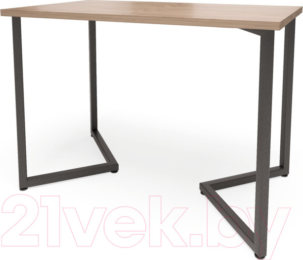 Изображение товара Обеденный стол Millwood Лондон Л18 160x80 (дуб табачный Craft/металл черный)