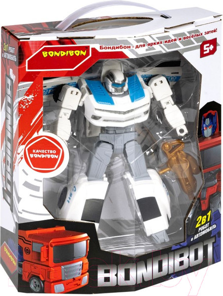 Изображение товара Робот-трансформер Bondibon Белая полиция / ВВ5601