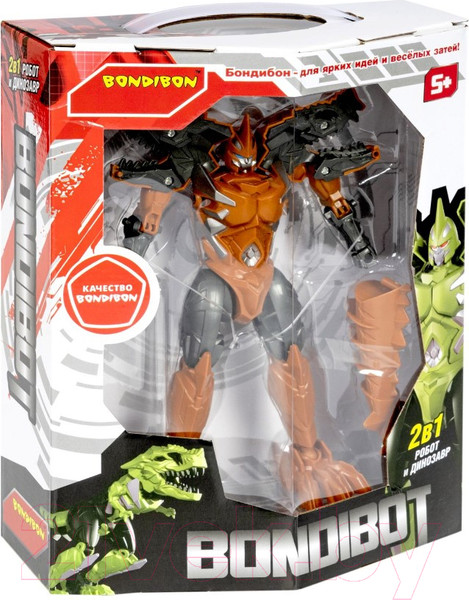 Изображение товара Робот-трансформер Bondibon Оранжевый тираннозавр / ВВ5606