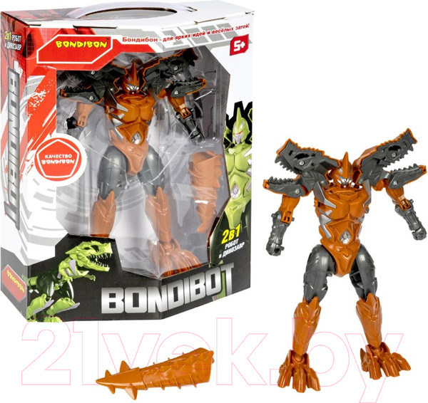 Изображение товара Робот-трансформер Bondibon Оранжевый тираннозавр / ВВ5606