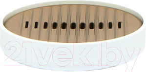 Изображение товара Мыльница Primanova Lenox M-E32-01-A (белый/золото)