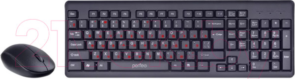 Изображение товара Комплект клавиатура и мышь Perfeo Team / PF_A4785