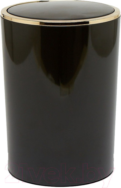 Изображение товара Мусорное ведро Primanova Lenox M-E35-06-A (черный/золото)