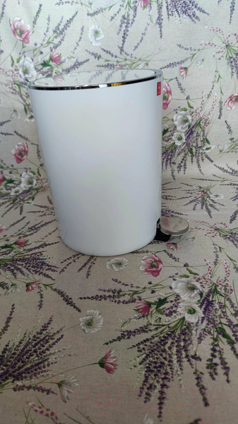 Изображение товара Мусорное ведро Primanova Lenox M-E66-01 (белый)