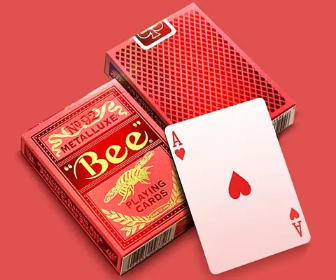 Изображение товара Игральные карты Bee Metalluxe Red / 10022593