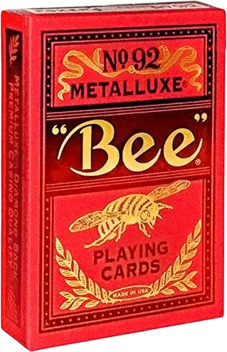 Изображение товара Игральные карты Bee Metalluxe Red / 10022593