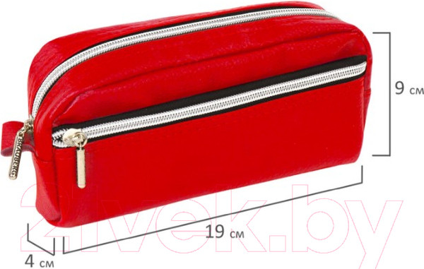 Изображение товара Пенал Brauberg Идеал / 224035 (коричневый/красный/черный)