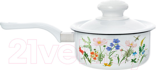 Изображение товара Ковш ЭСТЕТ Луговые цветы / ЭТ-72489 (с крышкой)